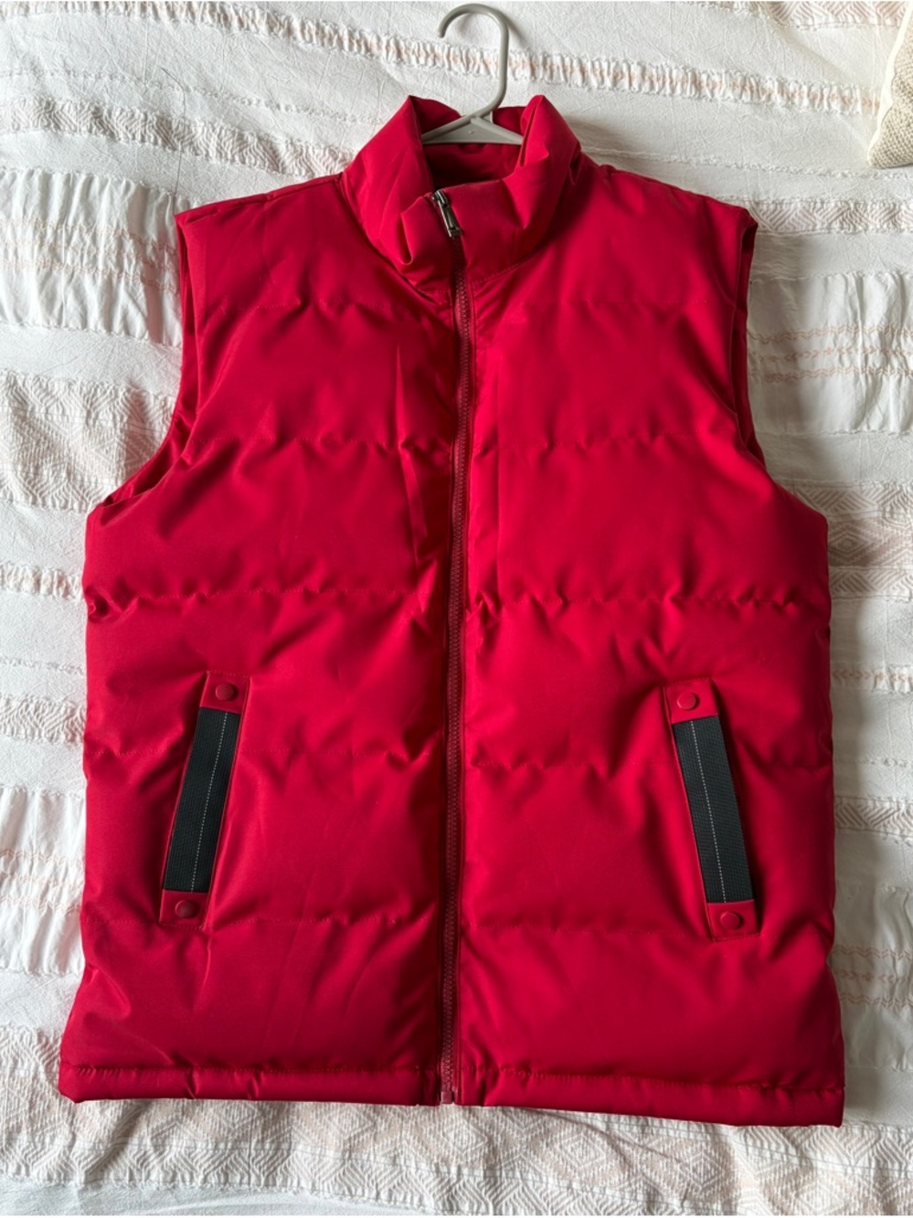 Men's Red Puffer Vest